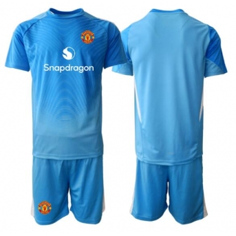 Billige Fotballdrakt Manchester United Keeper Replika Hjemmedraktsett Barn 2025-26 Kortermet (med bukser)